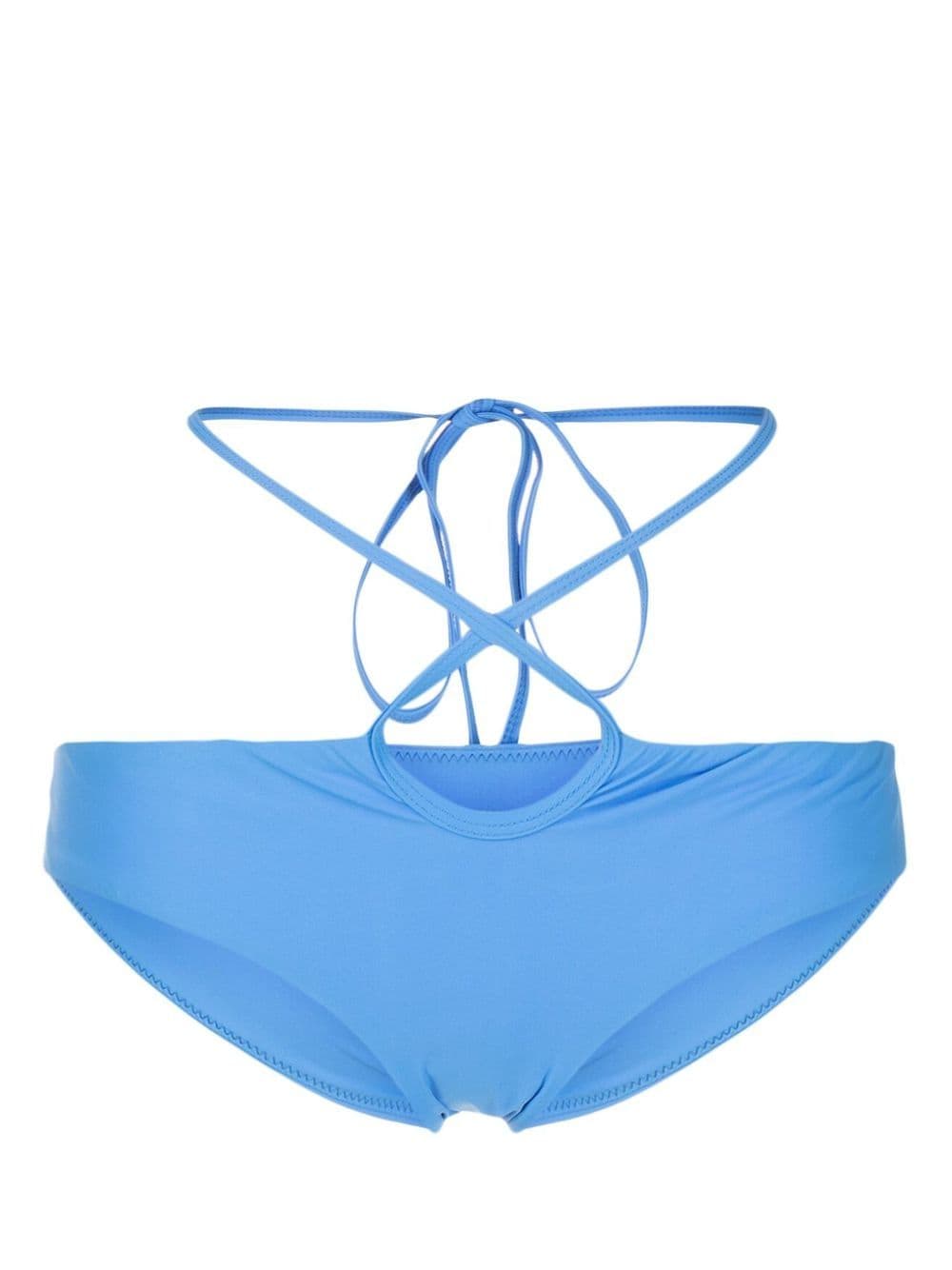 Christopher Esber wrap-around bikini bottoms - Blue von Christopher Esber