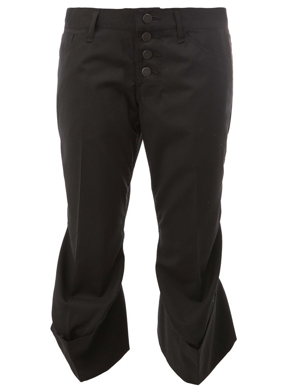 Christopher Nemeth flared hem cropped trousers - Black von Christopher Nemeth