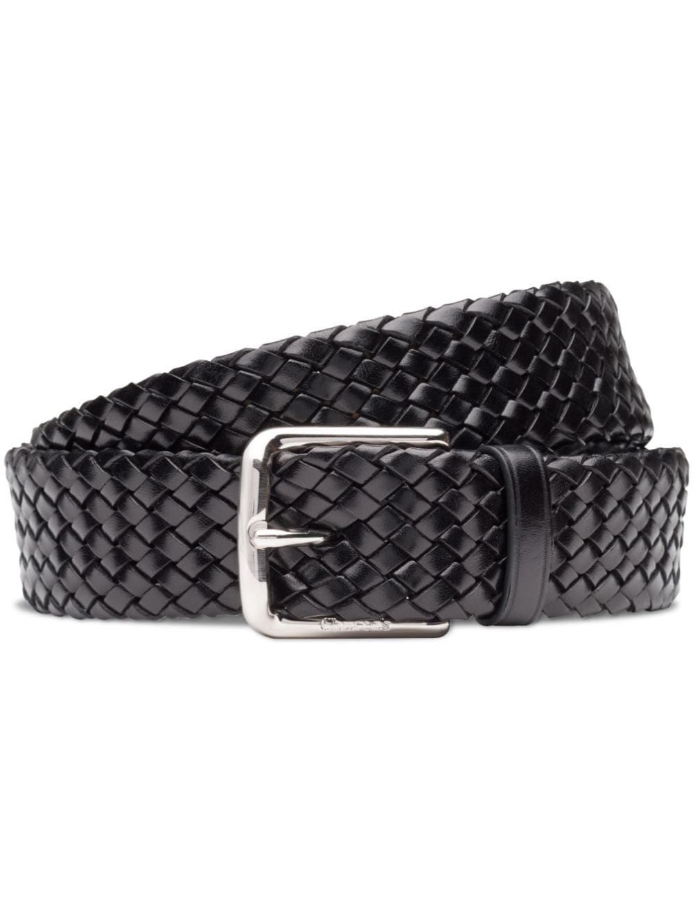 Church's interwoven polished leather belt - Black von Church's