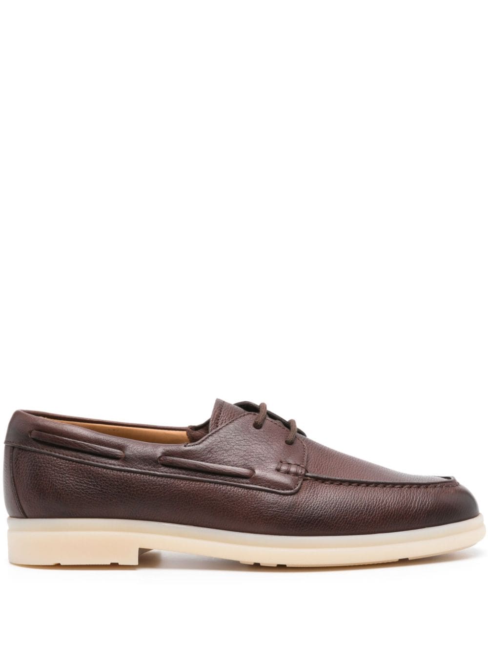 Church's leather boat shoes - Brown von Church's