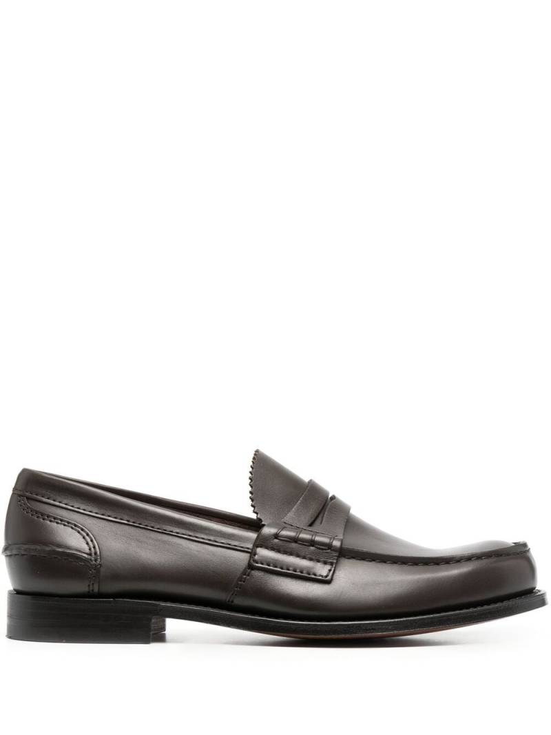 Church's polished-finish round-toe loafers - Brown von Church's