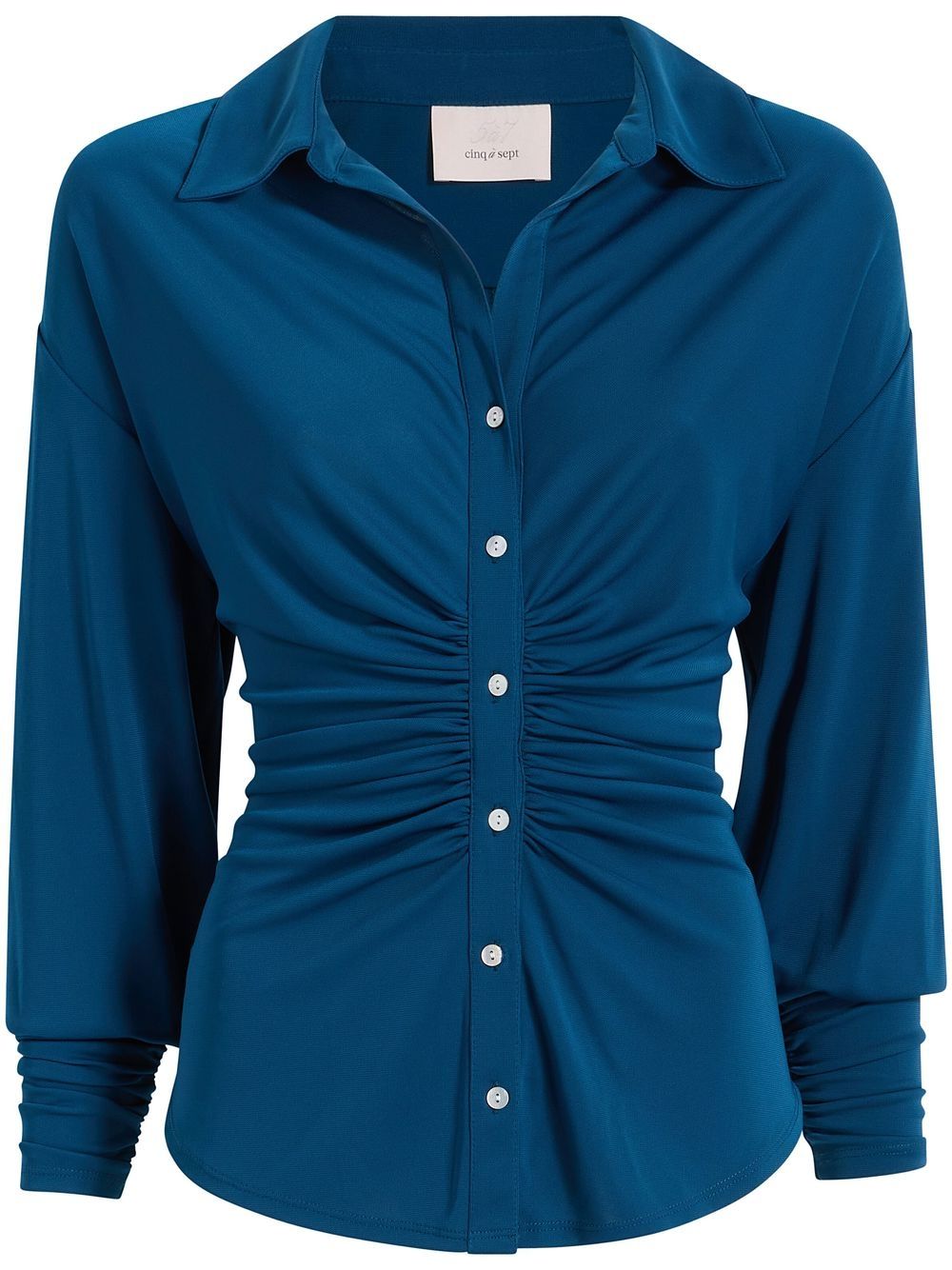 Cinq A Sept Arden ruched shirt - Blue von Cinq A Sept