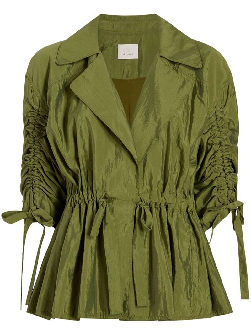 Cinq A Sept Emmeline drawstring-waist jacket - Green von Cinq A Sept