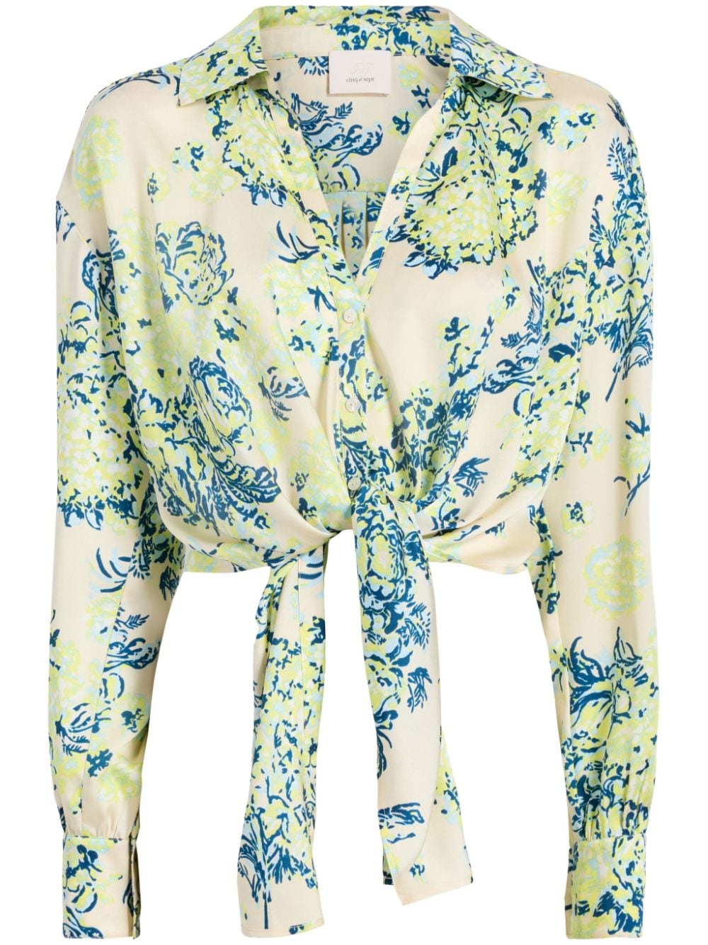 Cinq A Sept Marianna Seaside bouquet-print shirt - Yellow von Cinq A Sept