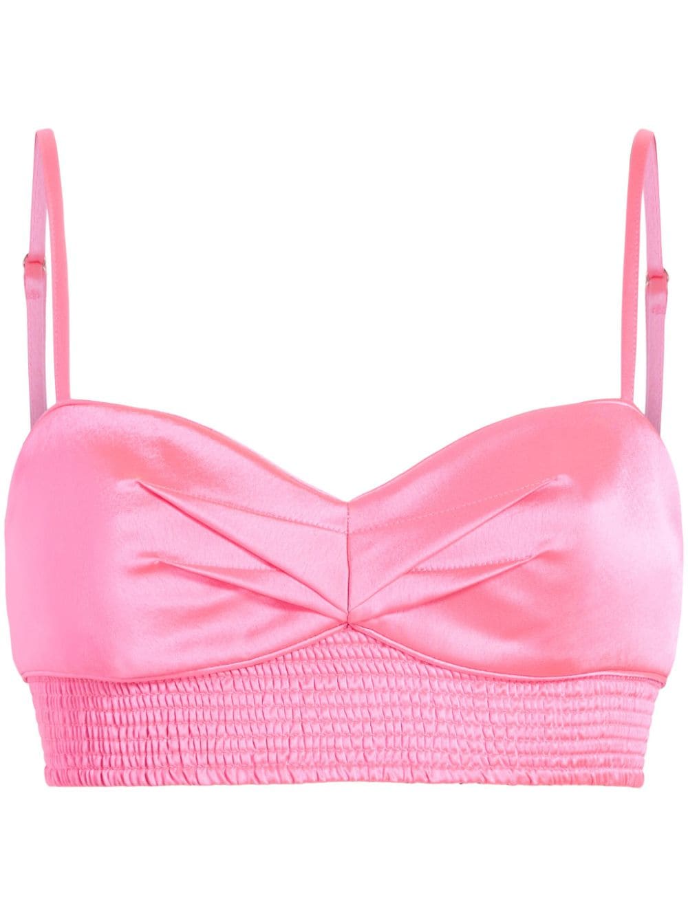 Cinq A Sept Nikola pleat-detail crop top - Pink von Cinq A Sept