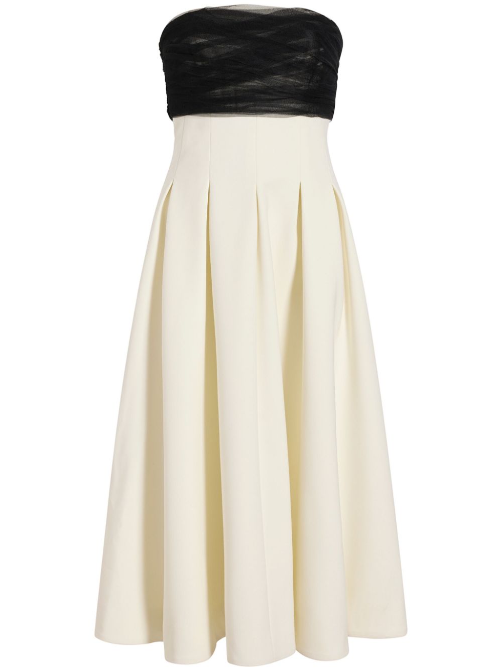 Cinq A Sept Odessa strapless pleated dress - Neutrals von Cinq A Sept