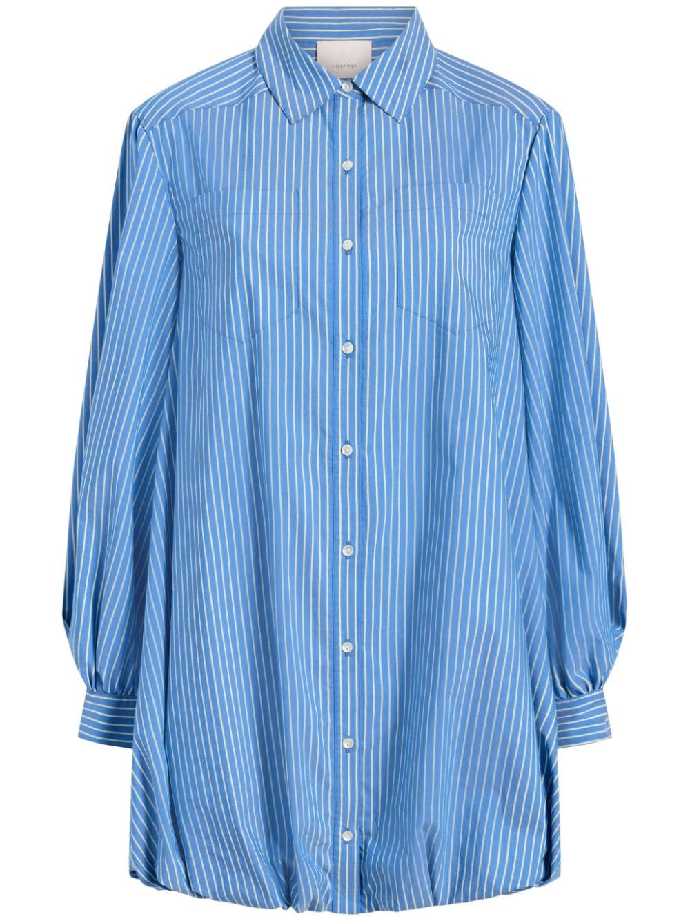 Cinq A Sept Sutton striped shirt minidress - Blue von Cinq A Sept