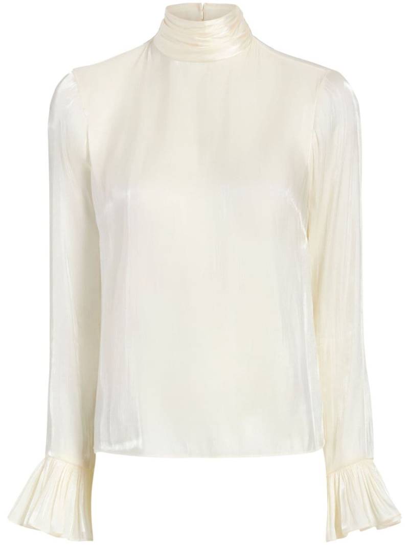 Cinq A Sept Turner flared-cuff blouse - White von Cinq A Sept