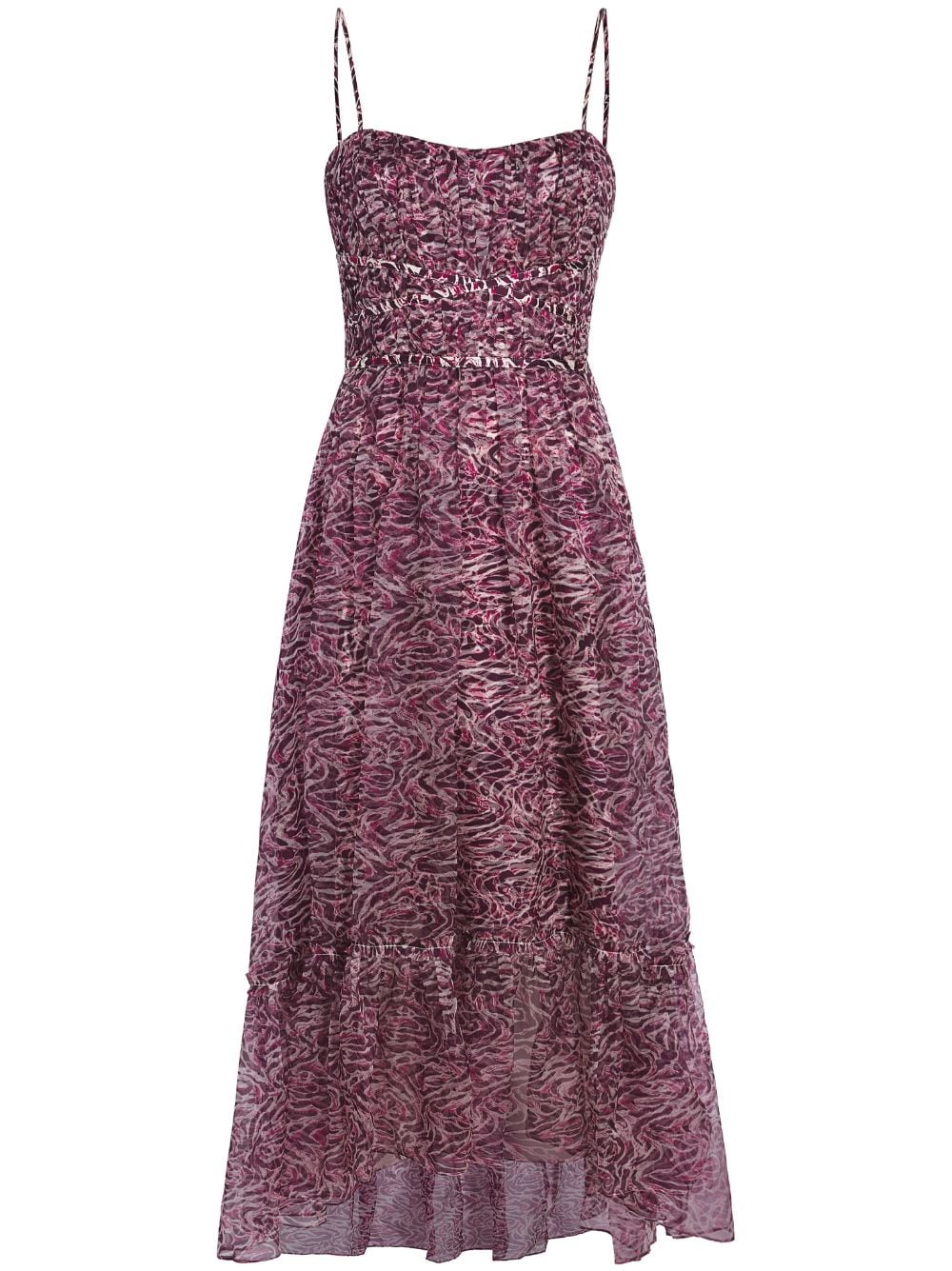 Cinq A Sept abstract-pattern silk dress - Purple von Cinq A Sept