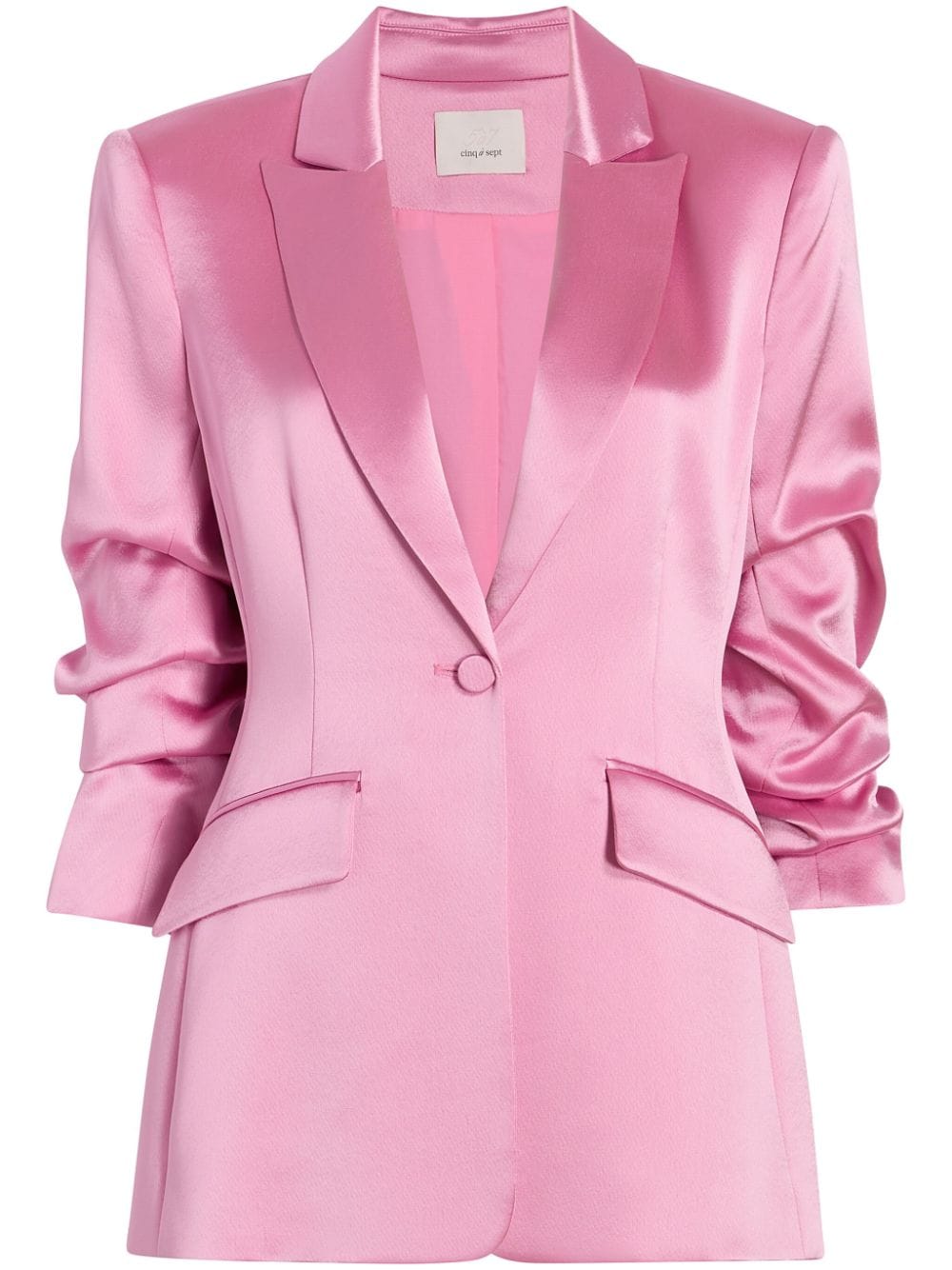 Cinq A Sept peak-lapels satin-finish blazer - Pink von Cinq A Sept