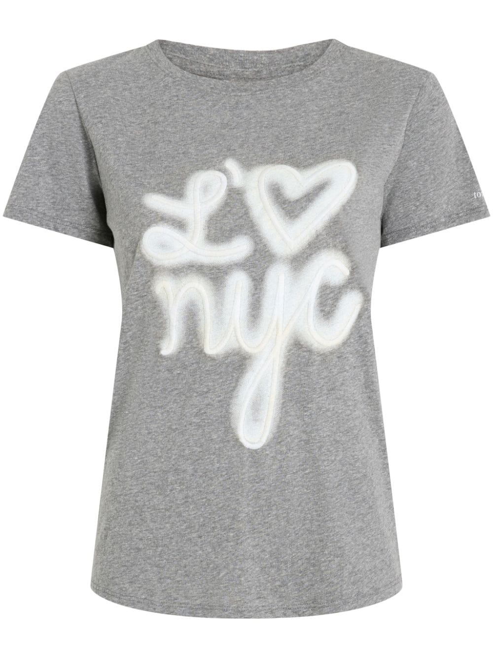 Cinq A Sept slogan-print cotton T-shirt - Grey von Cinq A Sept