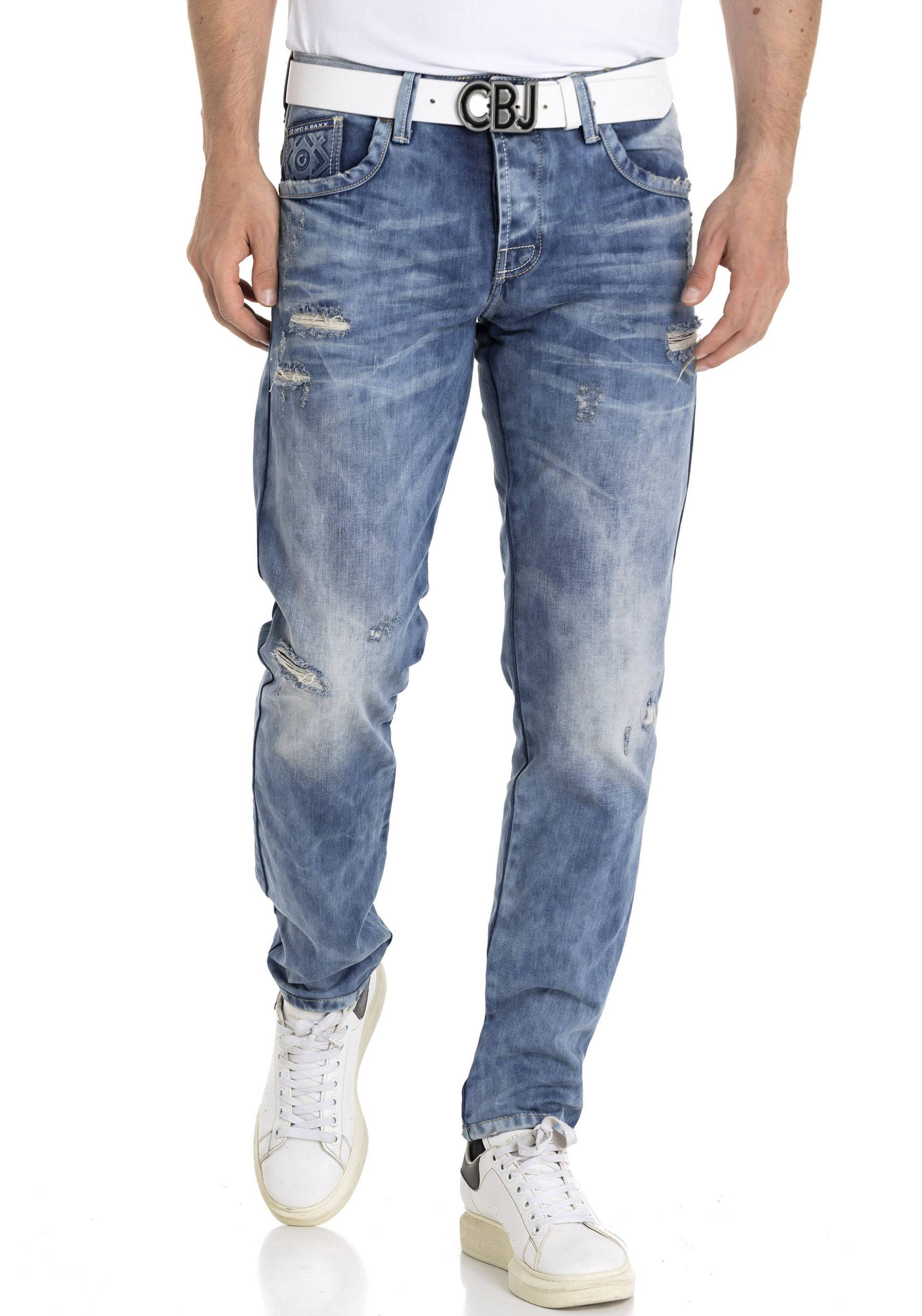 Cipo & Baxx Destroyed-Jeans »Regular«, im Used-Look von Cipo & Baxx