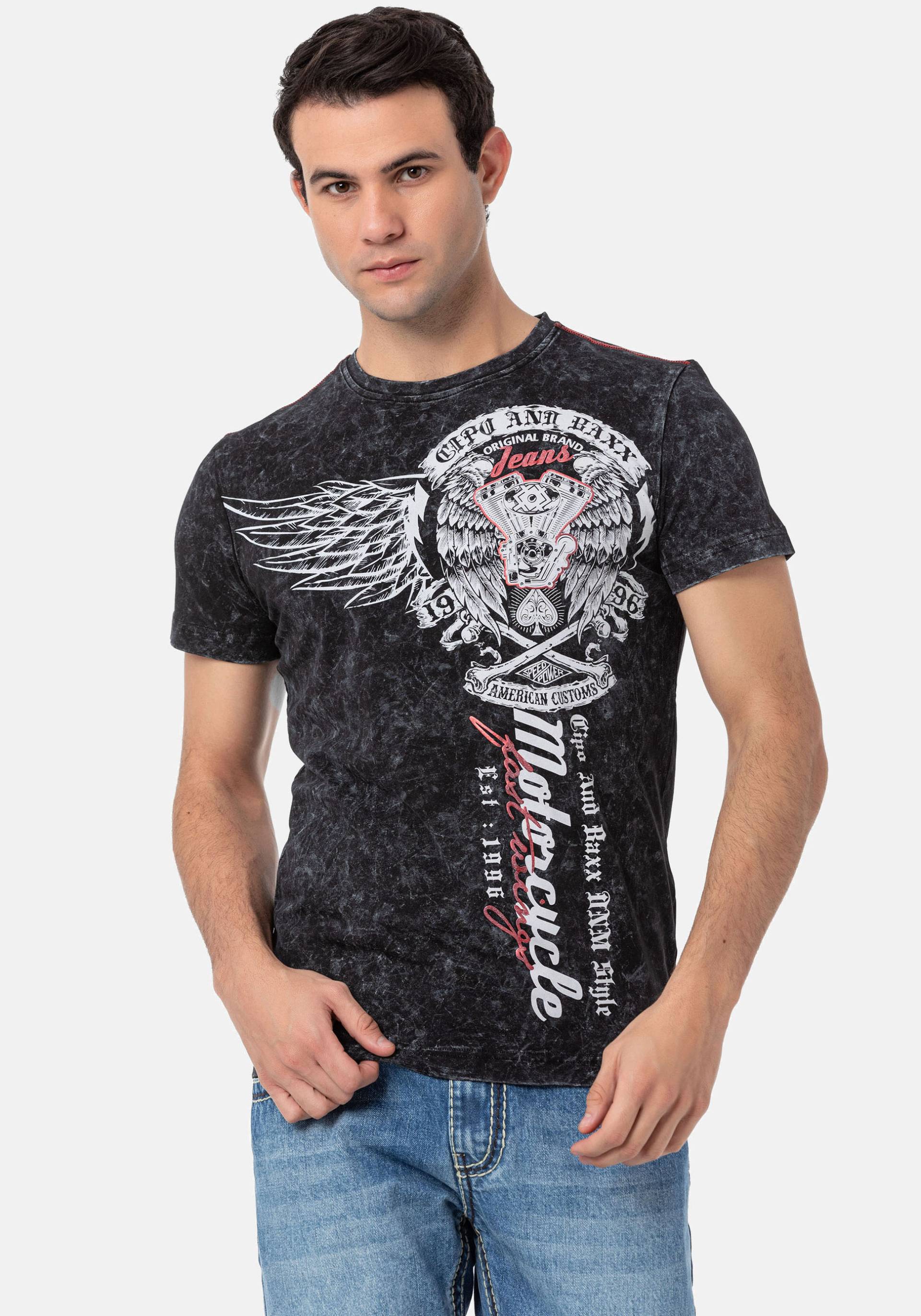 Cipo & Baxx Rundhalsshirt Cipo & Baxx Rundhalsshirt von Cipo & Baxx