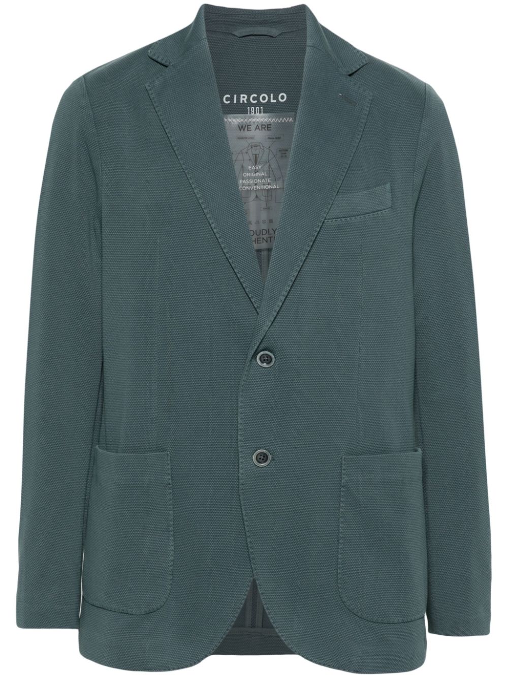 Circolo 1901 Oxford weave blazer - Blue von Circolo 1901