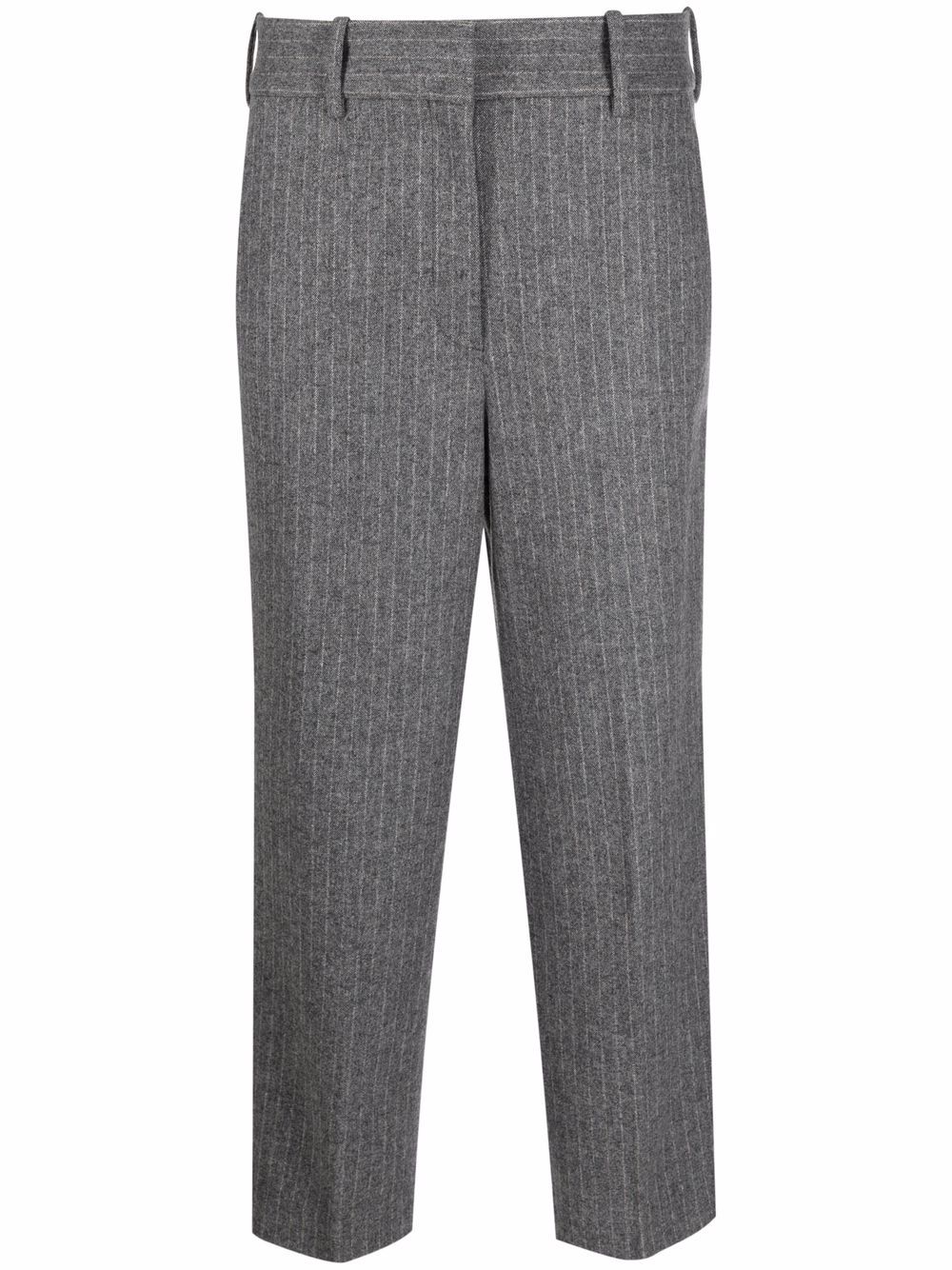 Circolo 1901 cropped pinstripe trousers - Grey von Circolo 1901