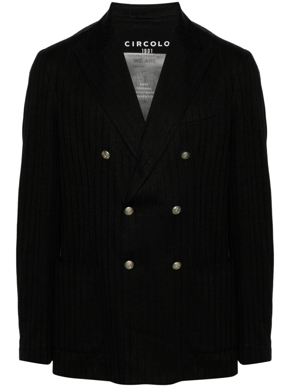 Circolo 1901 double-breasted blazer - Black von Circolo 1901