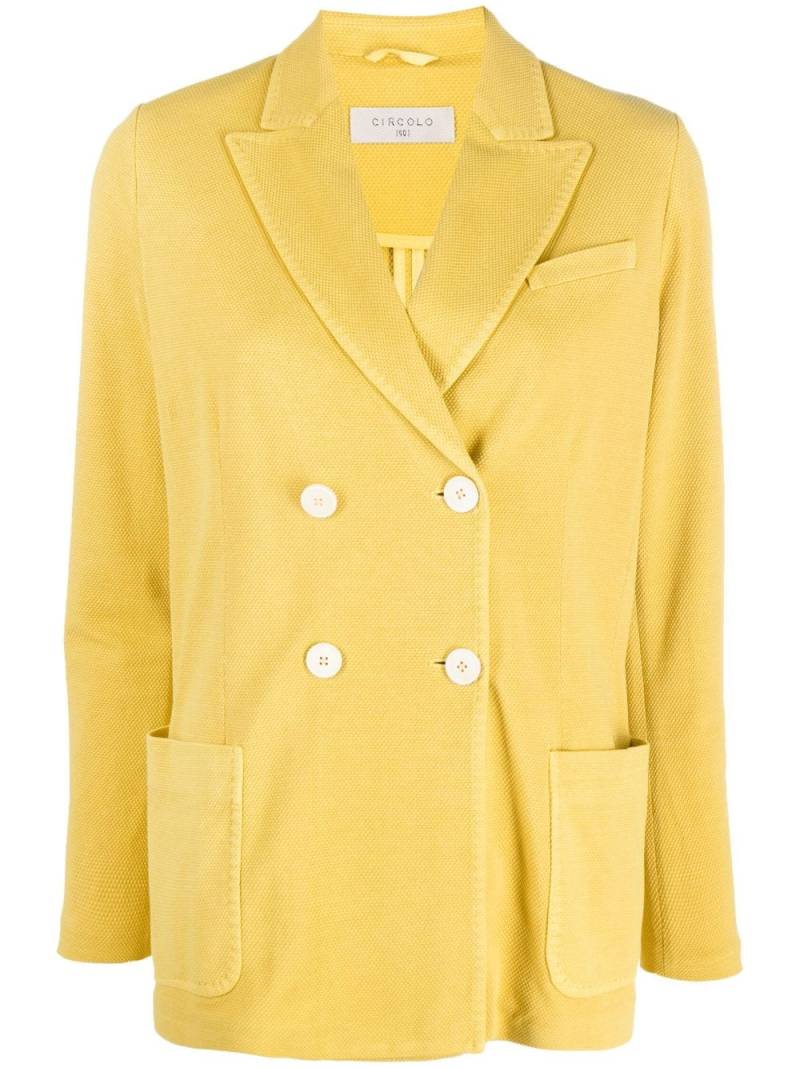 Circolo 1901 double-breasted blazer - Yellow von Circolo 1901