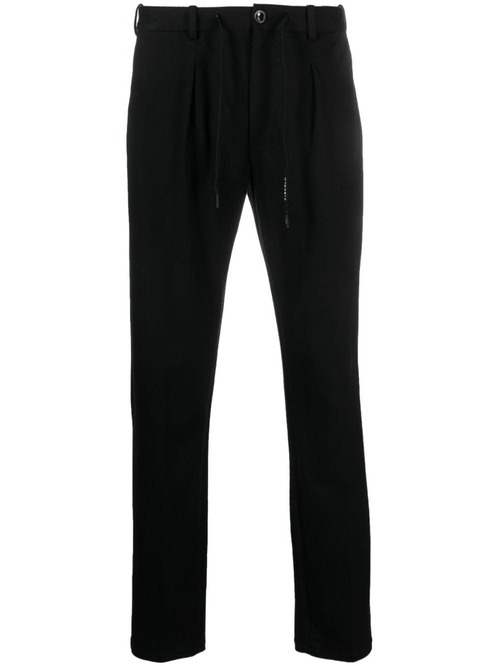 Circolo 1901 drawstring-waistband tapered-leg trousers - Black von Circolo 1901