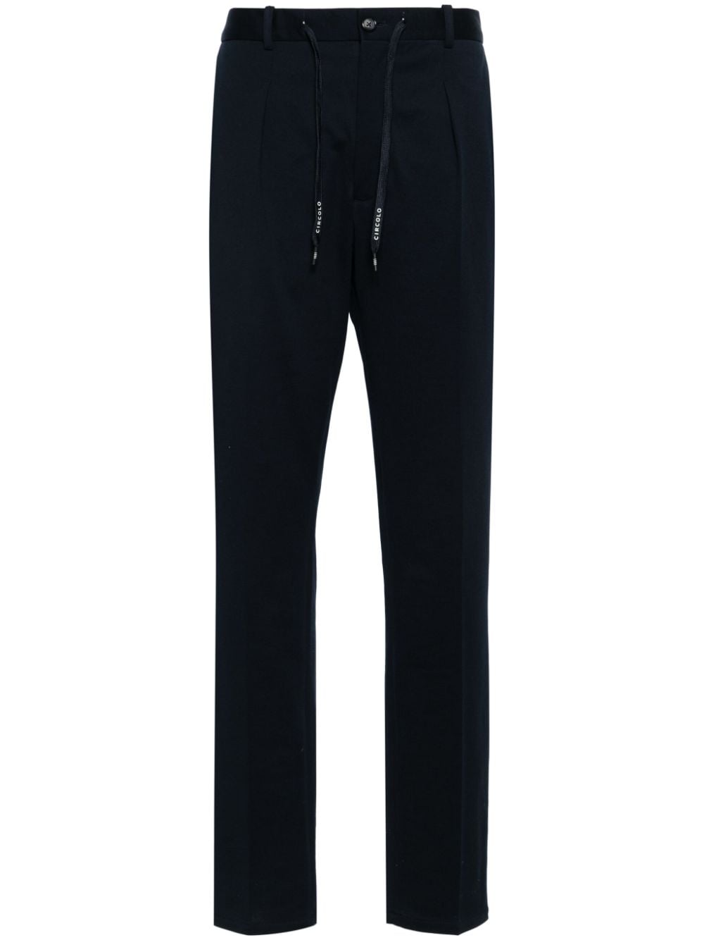 Circolo 1901 pleat-detail straight-leg trousers - Blue von Circolo 1901