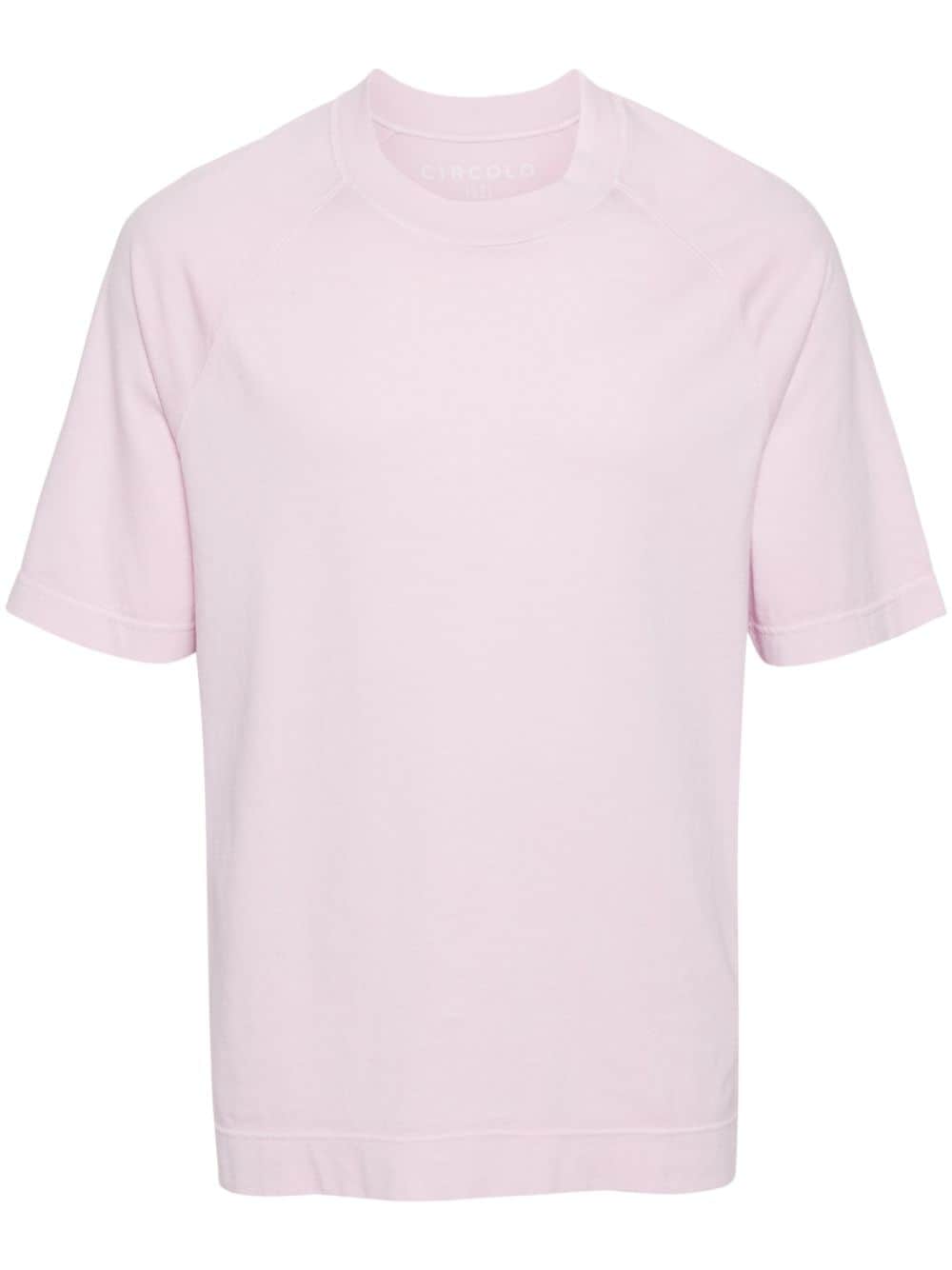 Circolo 1901 short raglan-sleeve cotton T-shirt - Pink von Circolo 1901