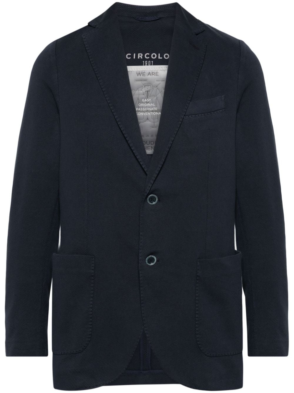 Circolo 1901 single-breasted blazer - Blue von Circolo 1901