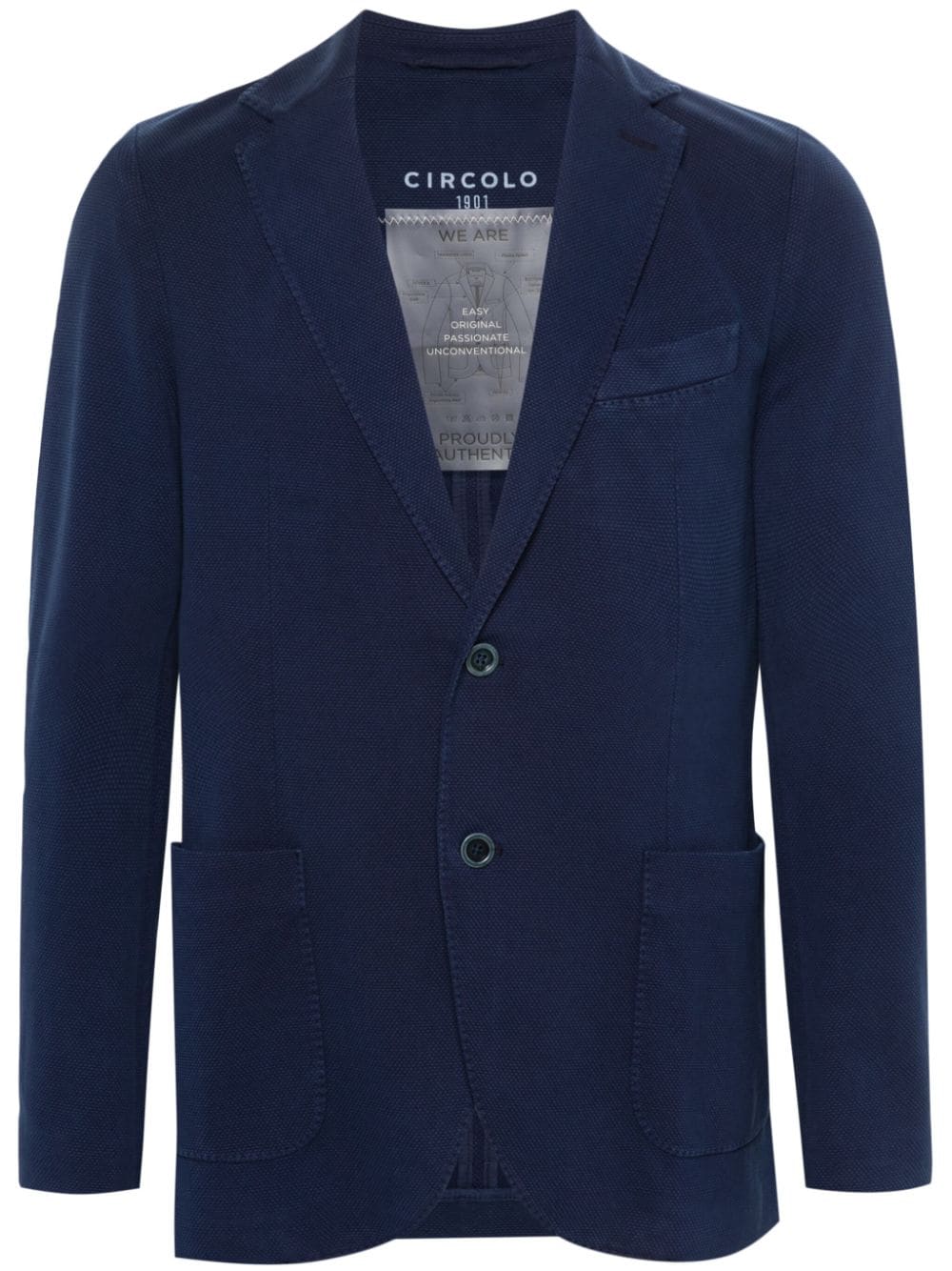 Circolo 1901 single-breasted blazer - Blue von Circolo 1901