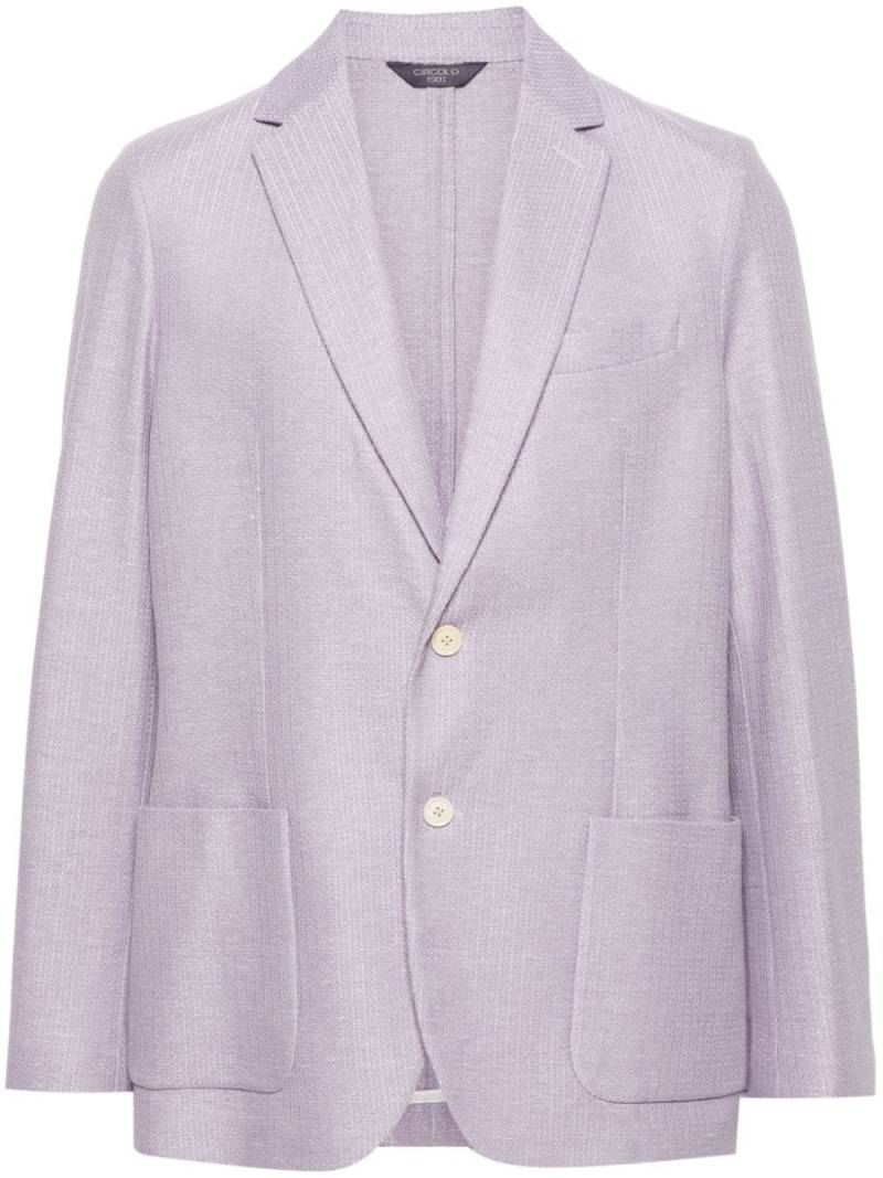 Circolo 1901 single-breasted blazer - Purple von Circolo 1901