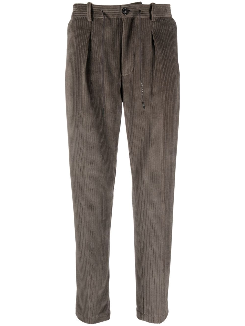 Circolo 1901 slim-cut corduroy trousers - Grey von Circolo 1901