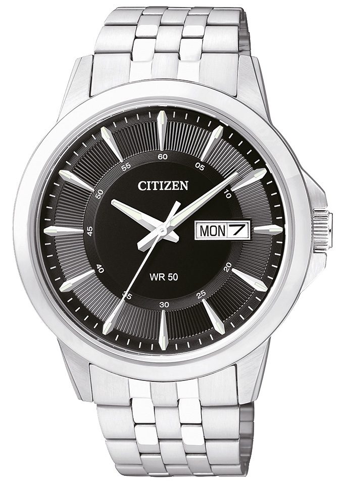 Citizen Quarzuhr, Armbanduhr, Herrenuhr, Damenuhr, Edelstahlarmband, Datum von Citizen