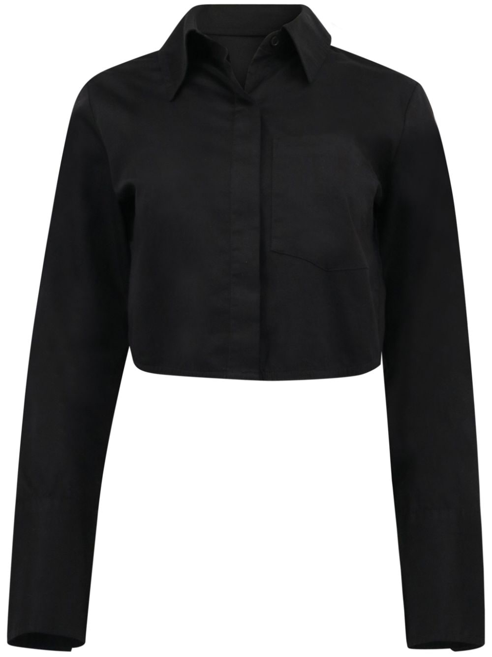 Citizens of Humanity Bea cropped shirt - Black von Citizens of Humanity