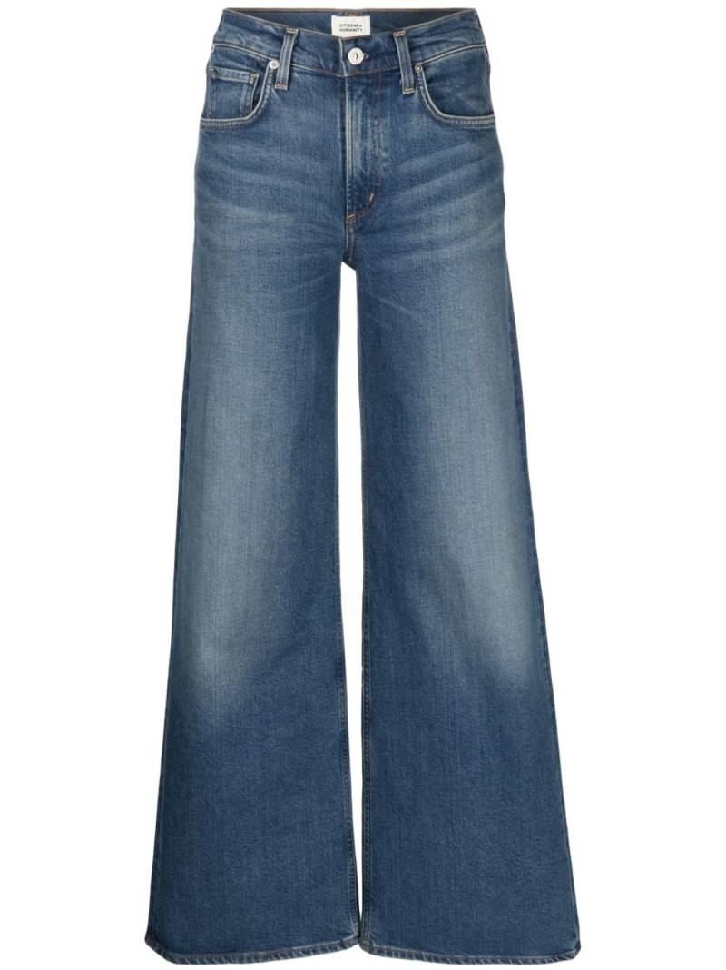 Citizens of Humanity Loli logo-patch wide-leg jeans - Blue von Citizens of Humanity