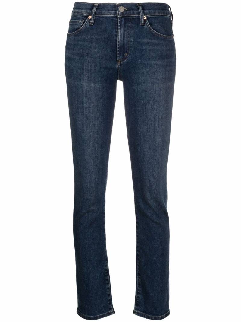 Citizens of Humanity Skyla mid rise cigarette jeans - Blue von Citizens of Humanity