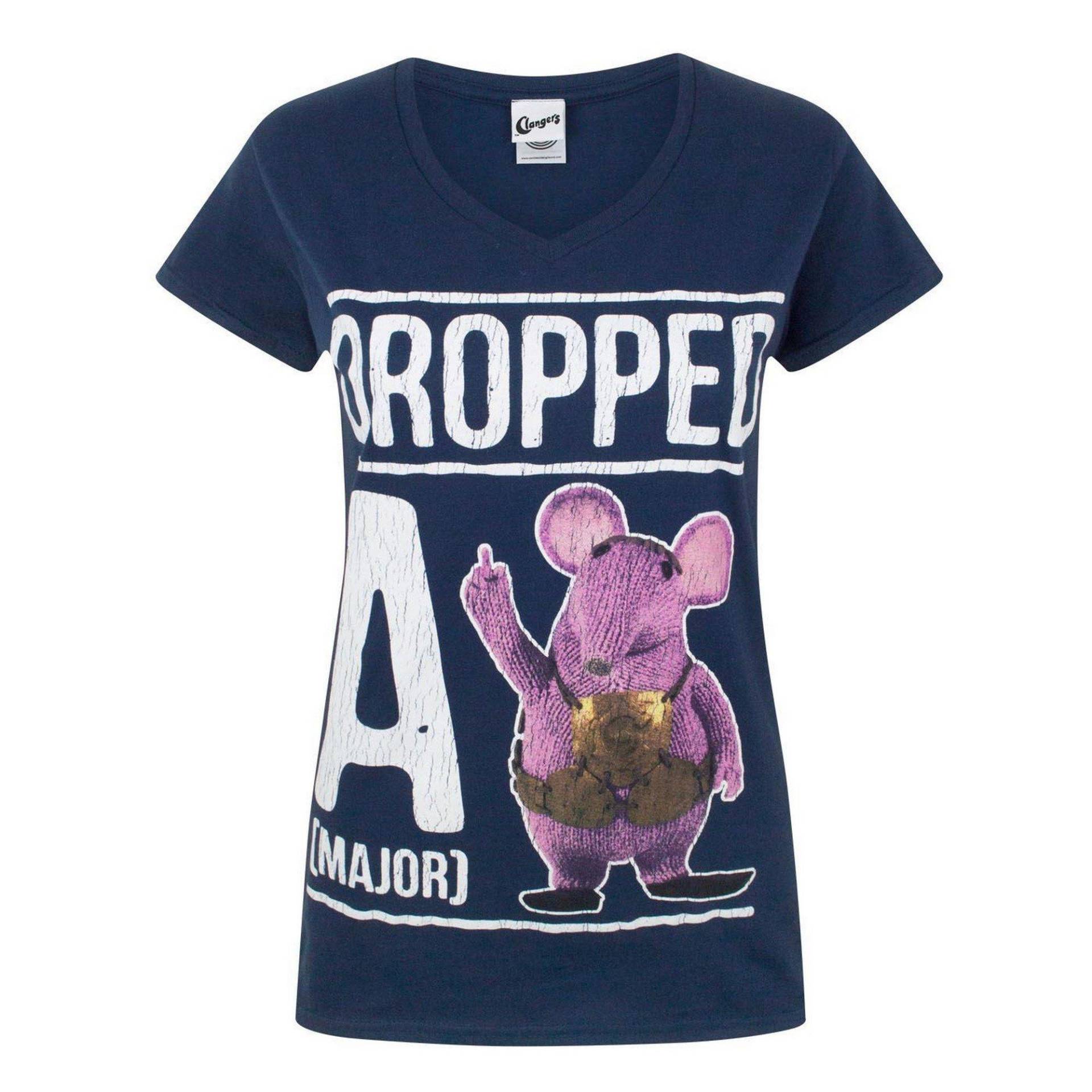 Dropped A Major Clanger Tshirt Damen Marine M von Clangers