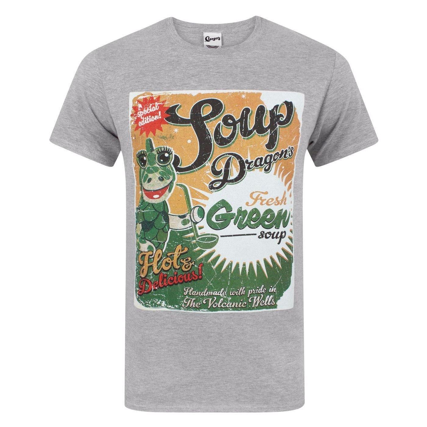 Soup Dragons Fresh Green Soup' T-shirt Herren Grau S von Clangers