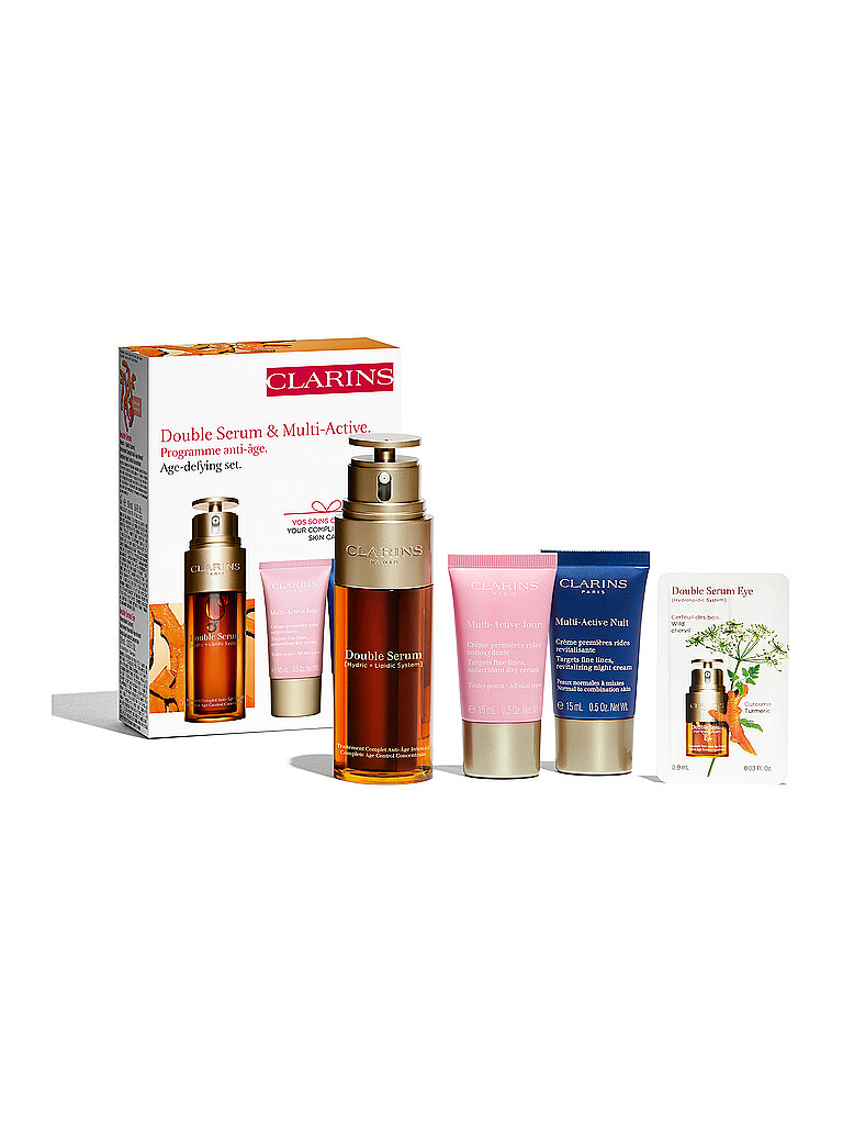 CLARINS Geschenkset -  Double Serum Multi-Active Set 50ml / 2x15ml / 0,9ml von Clarins