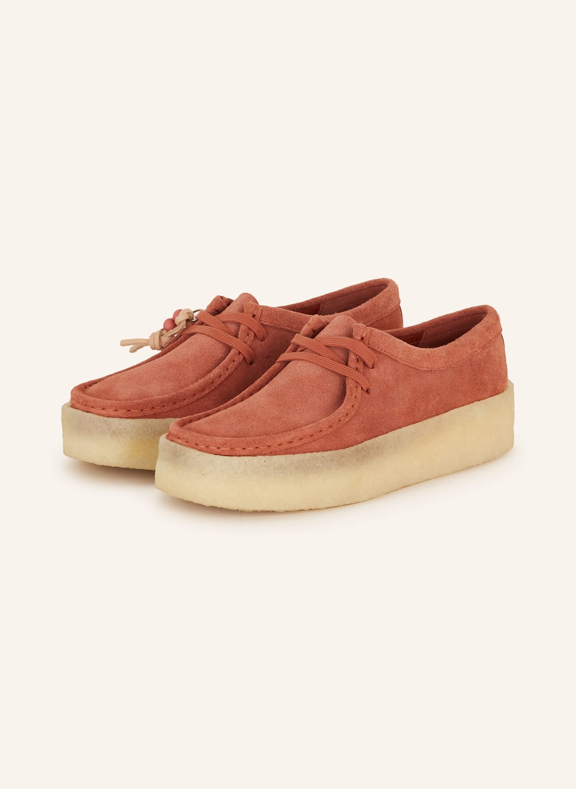 Clarks Originals Desert-Boots Wallabee Cup rot von Clarks Originals