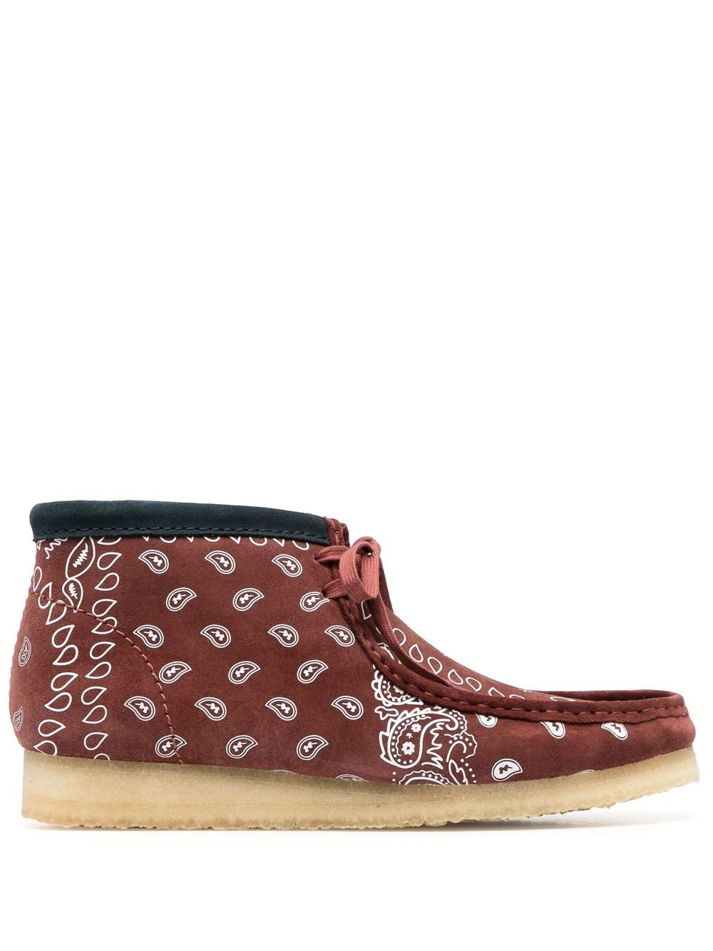 Clarks Originals paisley-print lace-up boots - Brown von Clarks Originals