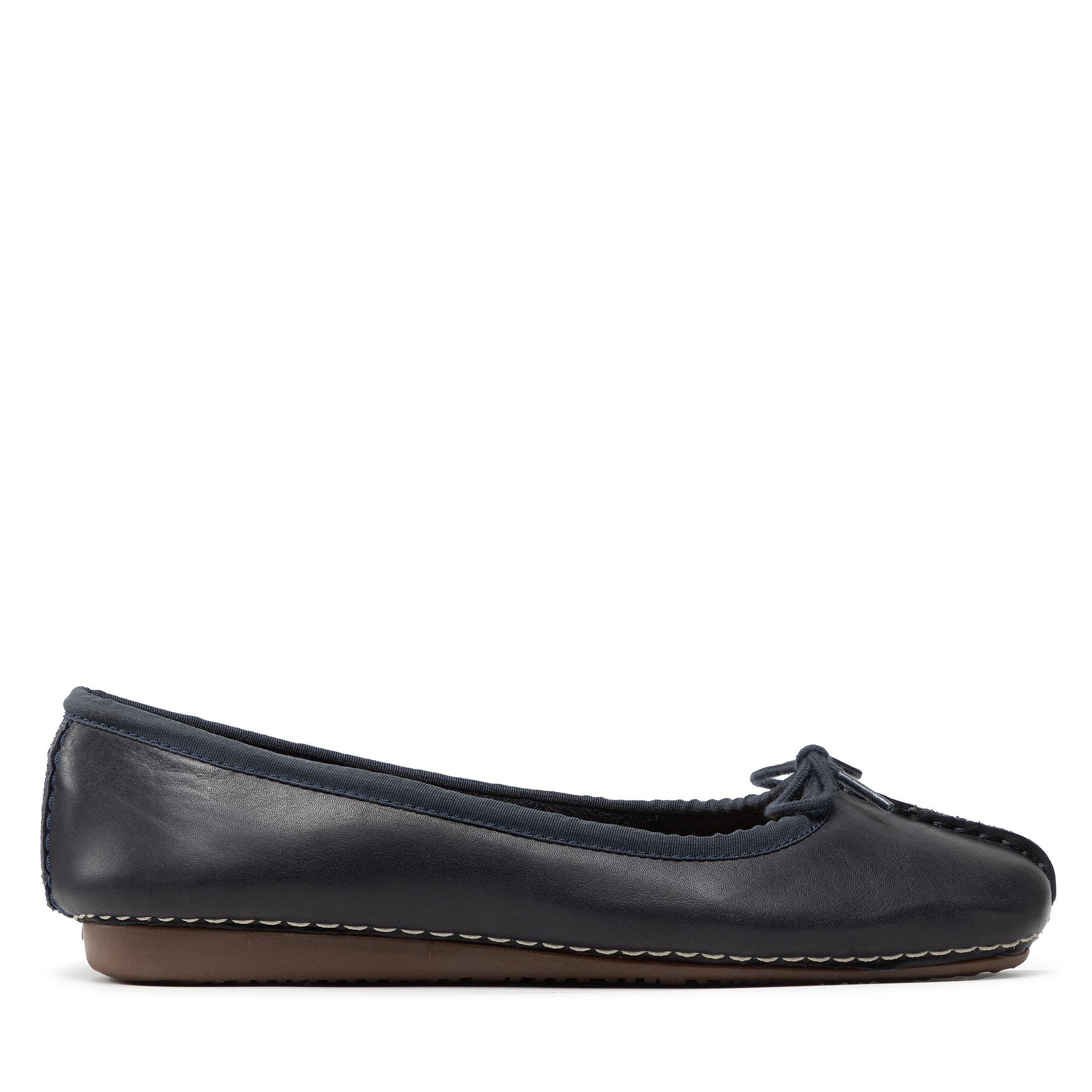 Ballerinas Clarks Freckle Ice 203529324 Navy Leather von Clarks