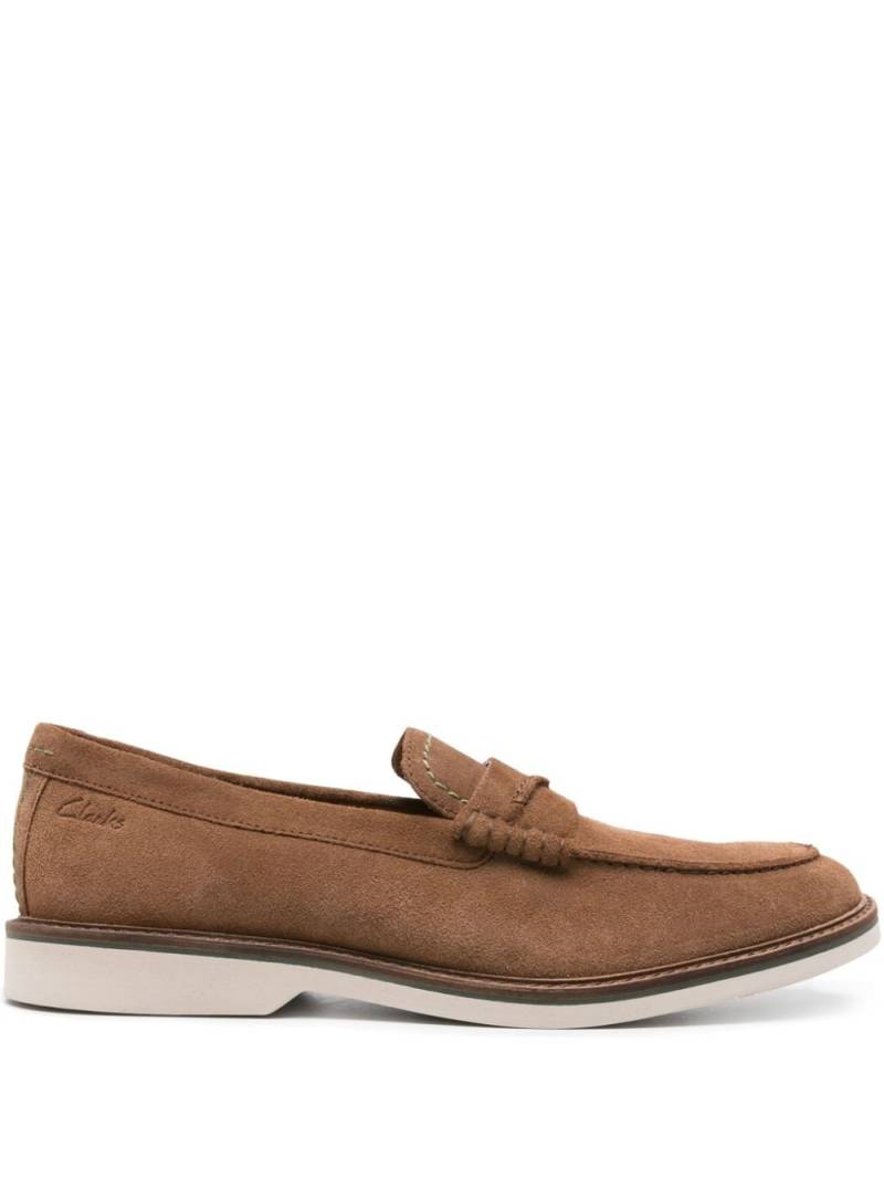 Clarks Atticus LTSlip suede loafers - Brown von Clarks