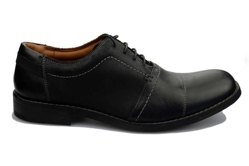 Getit Man - Leder Schnürschuh Herren Schwarz 42.5 von Clarks