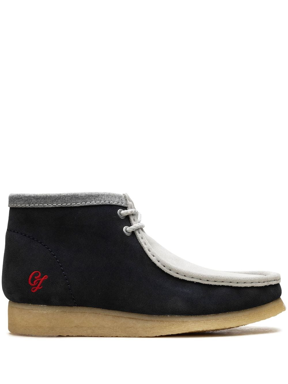 Clarks Wallabee "Navy/Grey" suede boots - Blue von Clarks