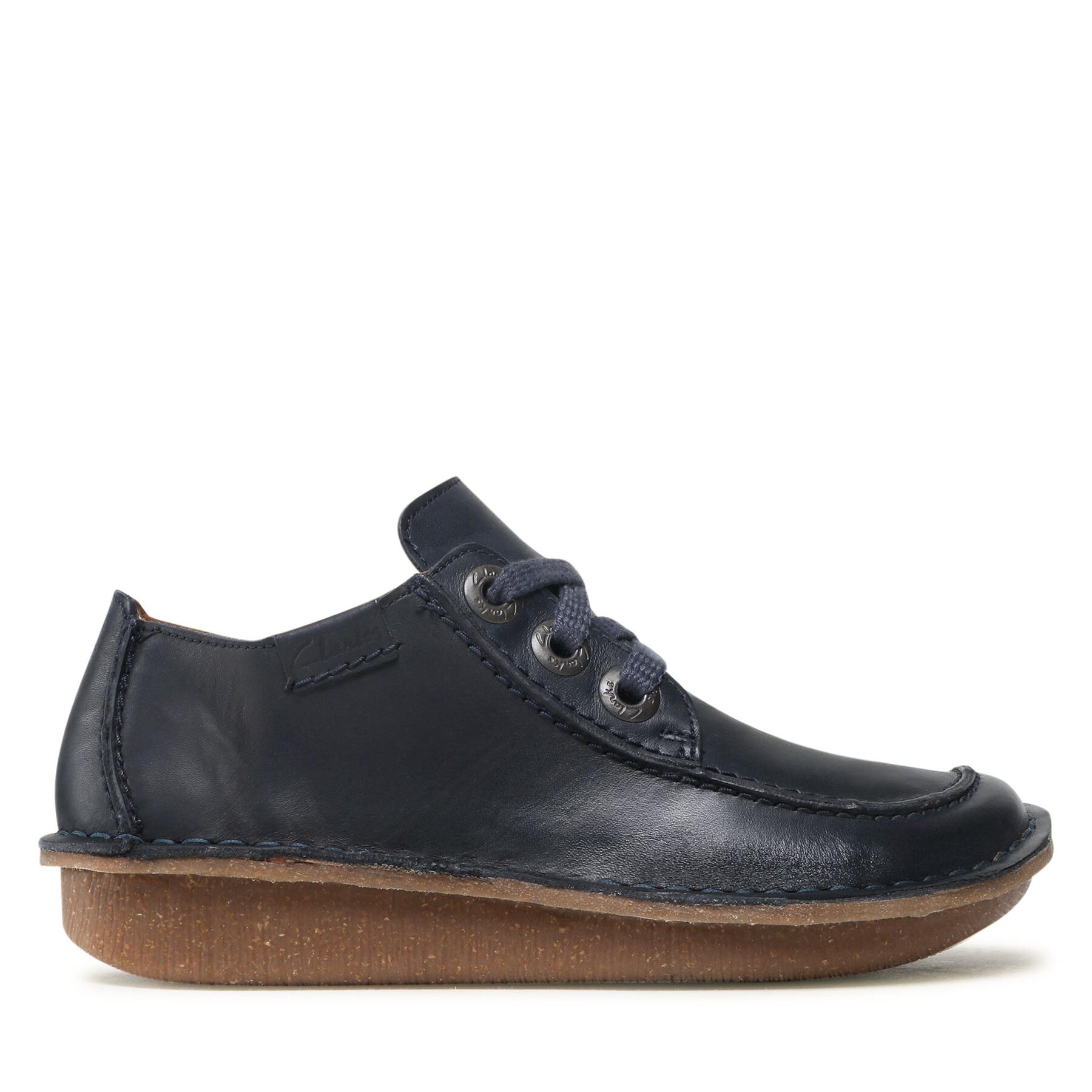 Halbschuhe Clarks Funny Dream 261668184 Navy Leather 030 von Clarks