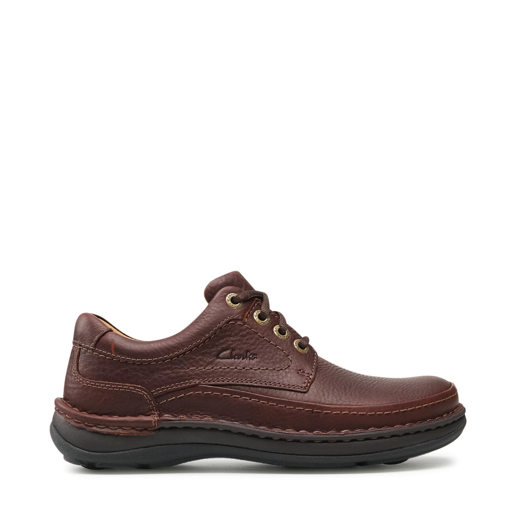 Halbschuhe Clarks Nature Three 203390057 Mahogany Leather von Clarks