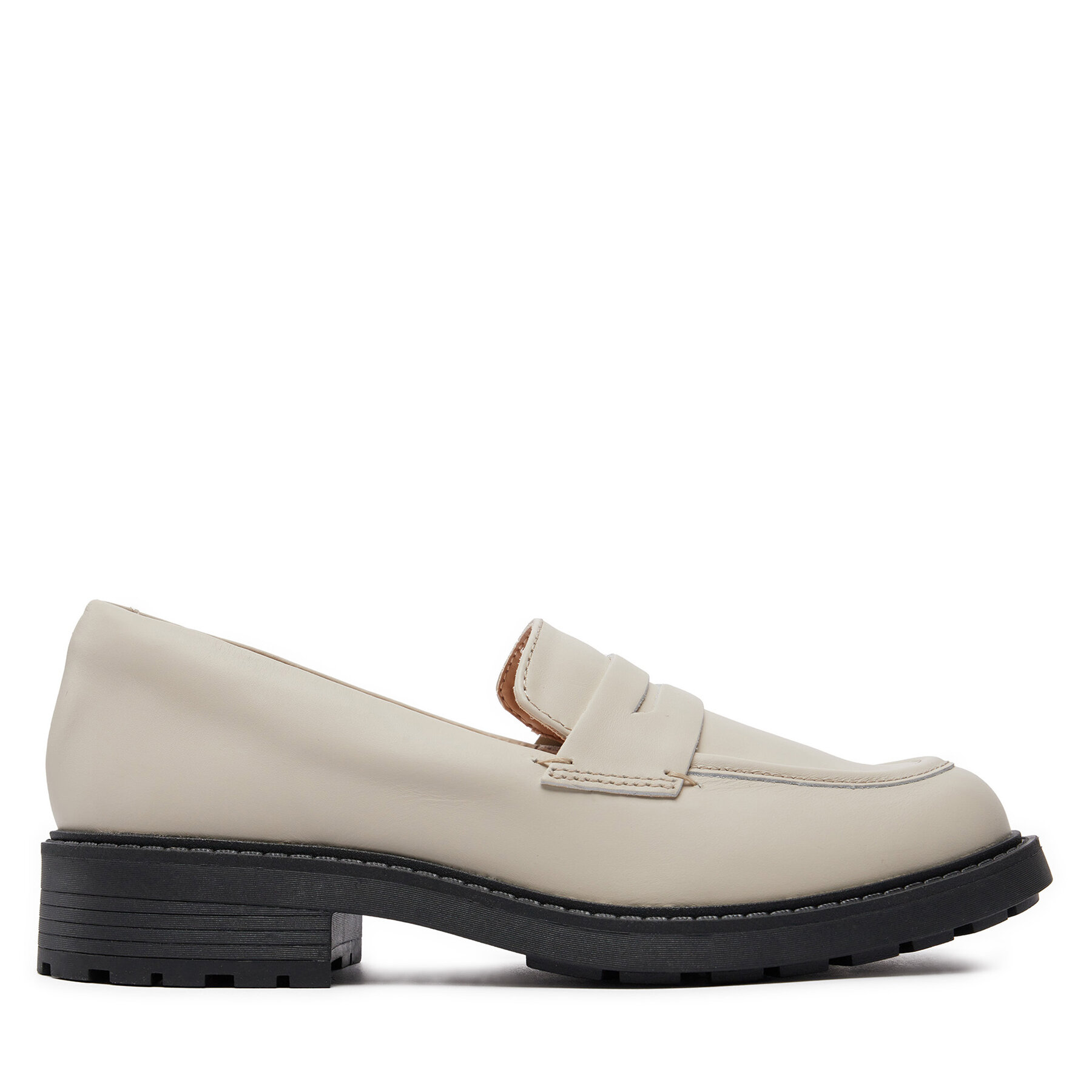 Halbschuhe Clarks Orinoco2 Penny 26177778 Ivory Leather von Clarks