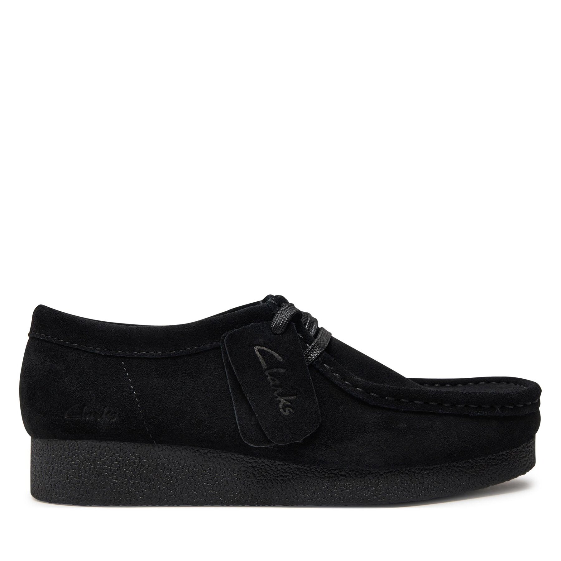 Halbschuhe Clarks Wallabee Evo Sh 26174746 Black Sde von Clarks