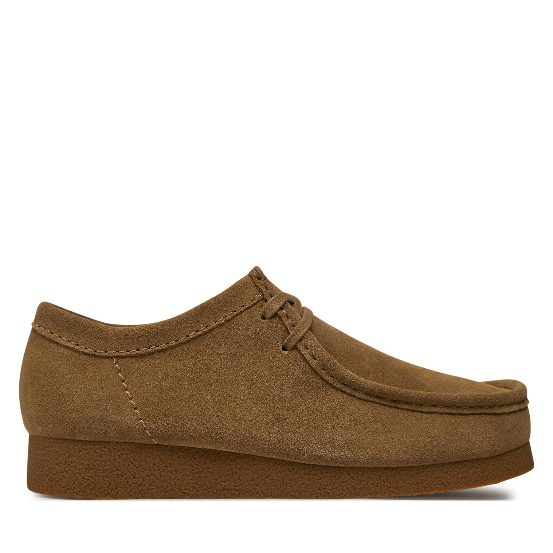 Halbschuhe Clarks Wallabeeevo 26172821 Dark Sand Suede von Clarks