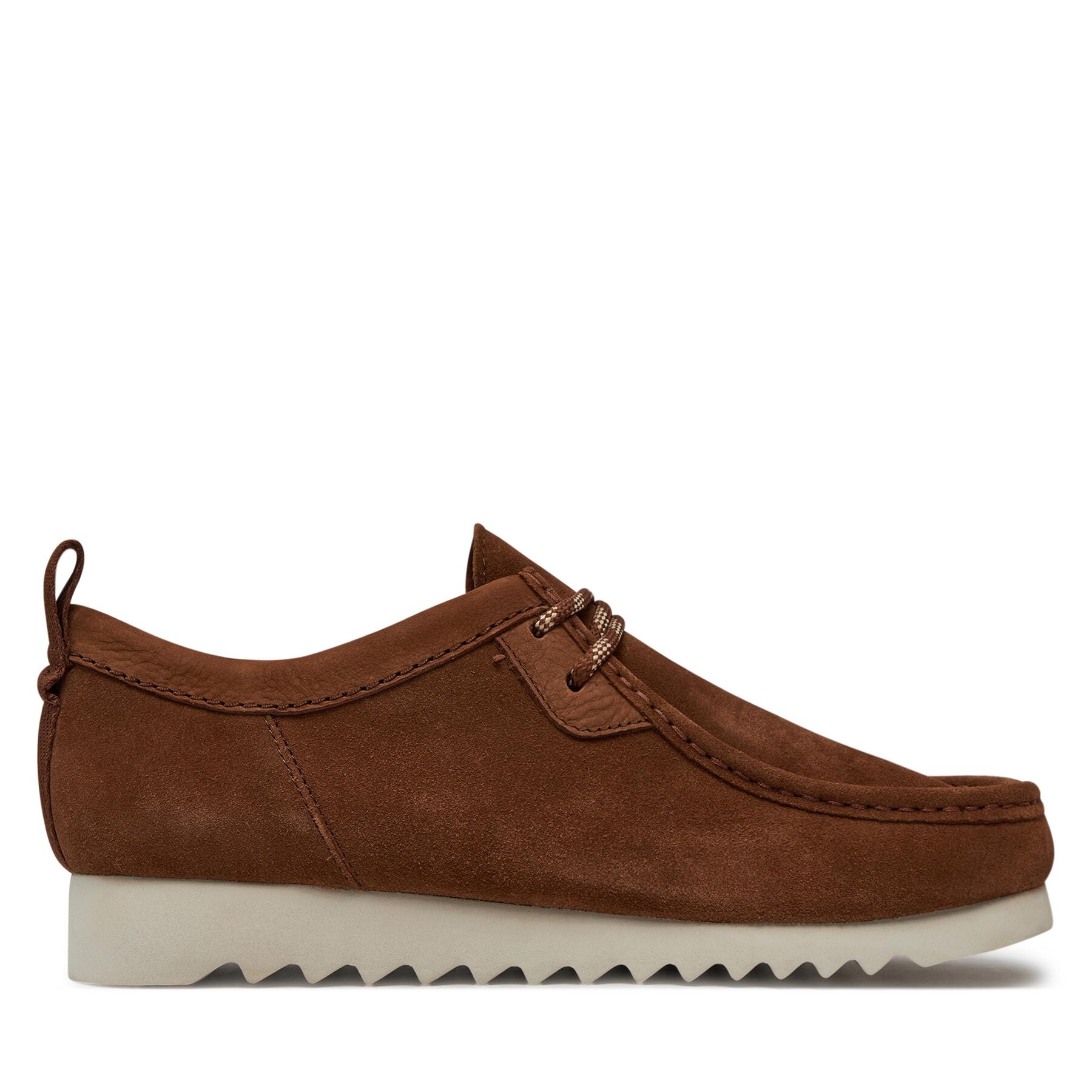 Halbschuhe Clarks Wallabeeftrelo 26176225 Cola Suede von Clarks