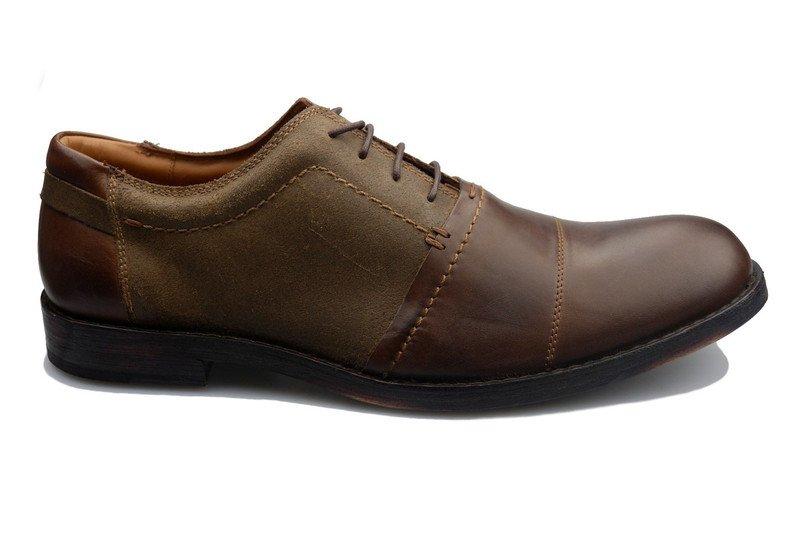 Getit Man - Leder Schnürschuh Herren Braun 46 von Clarks