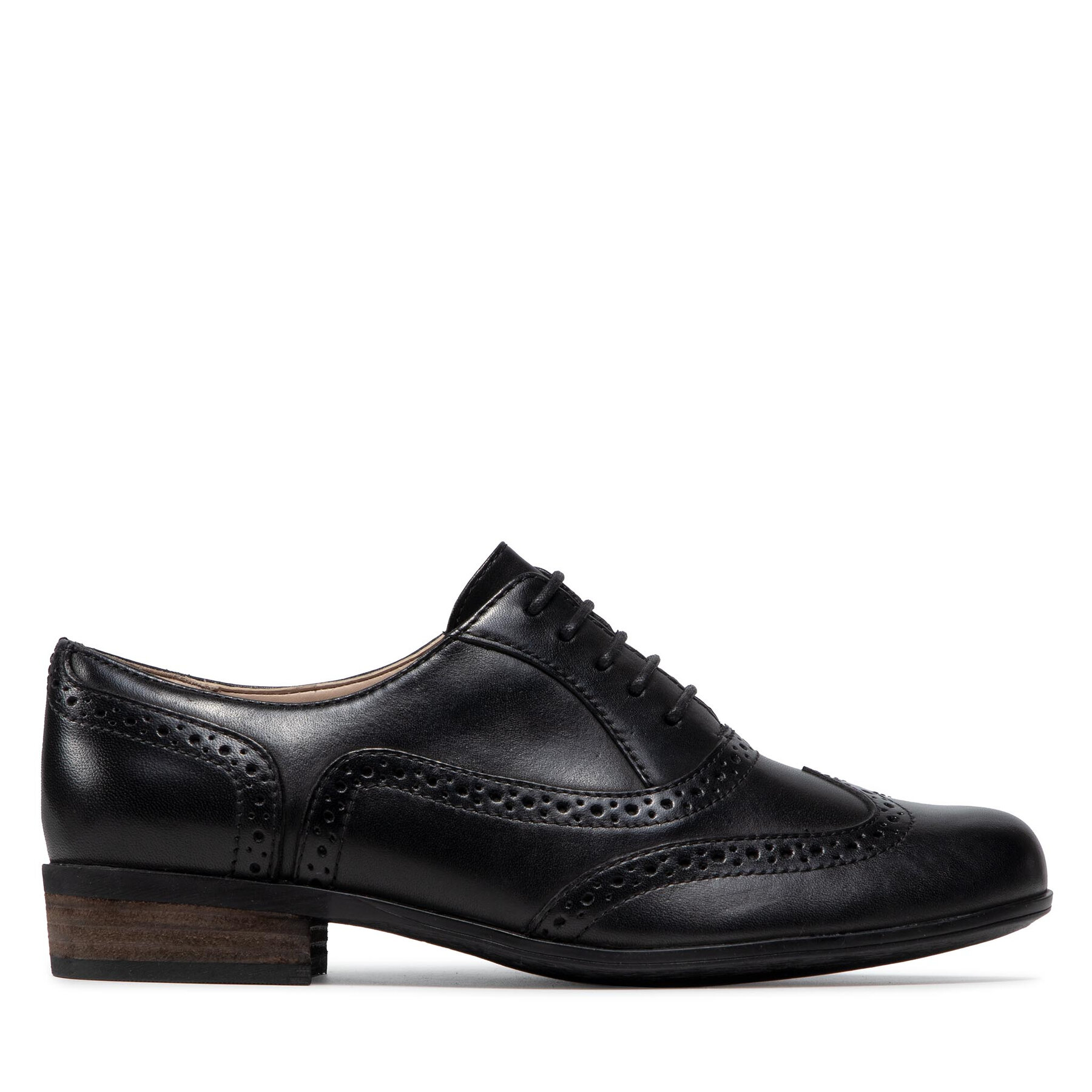 Oxford Schuhe Clarks Hamble Oak 203467134 Black Leather von Clarks