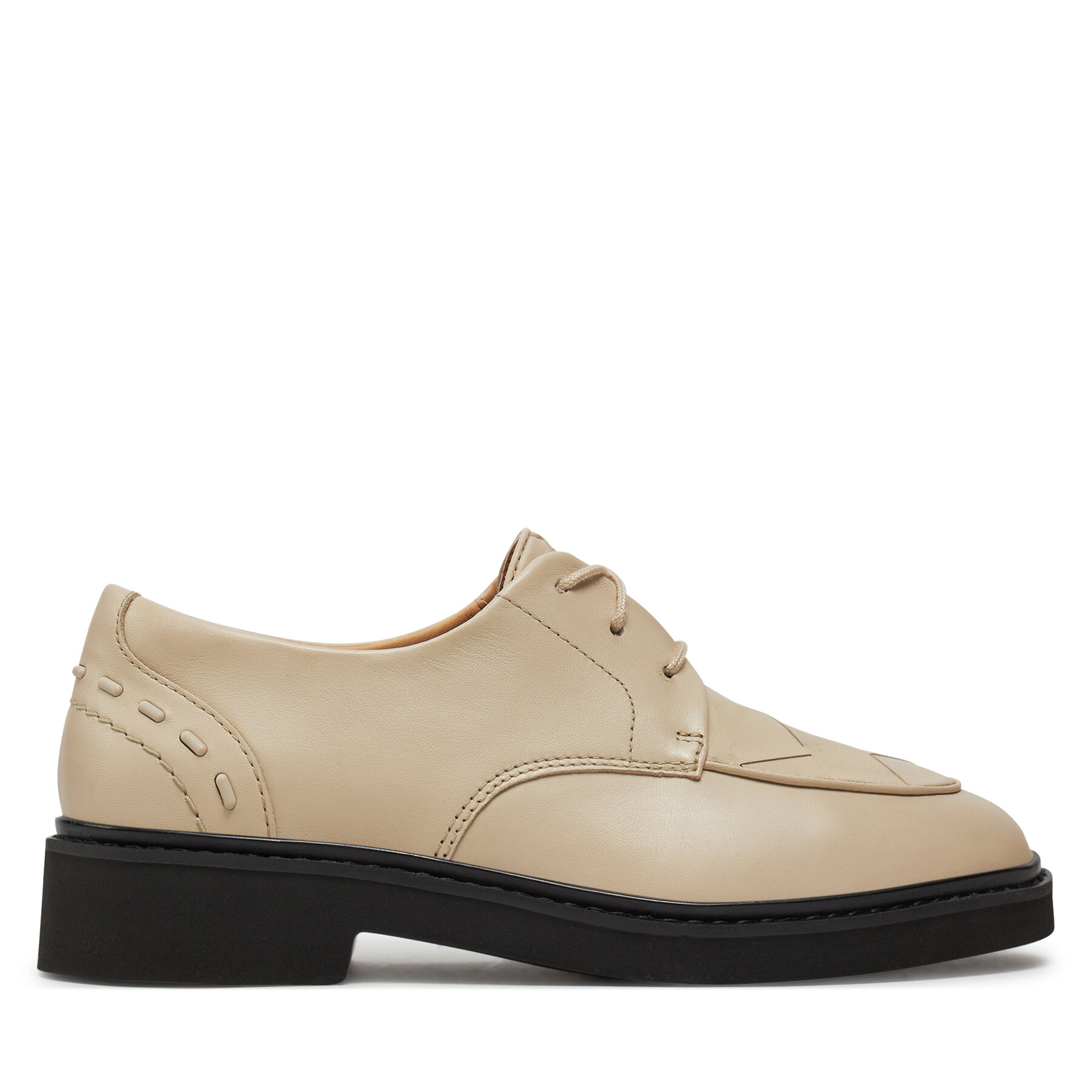 Oxford Schuhe Clarks Splend Weave 26176809 Ivory Leather von Clarks